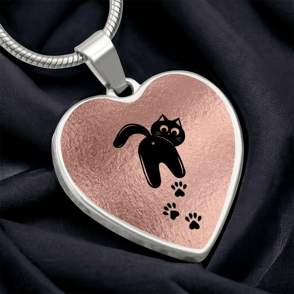 Looking Back Cat Necklace - Jewelry - Epileptic Al’s Shop
