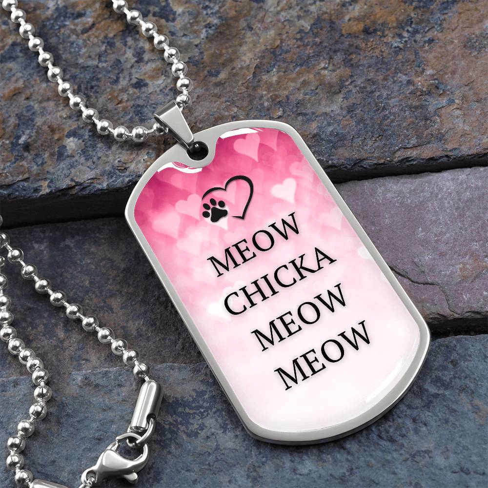 Meow Chicka Meow Meow Necklace - Jewelry - Epileptic Al’s Shop