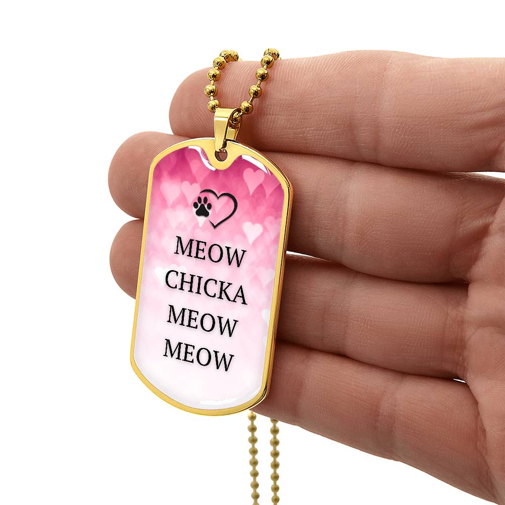 Meow Chicka Meow Meow Necklace - Jewelry - Epileptic Al’s Shop