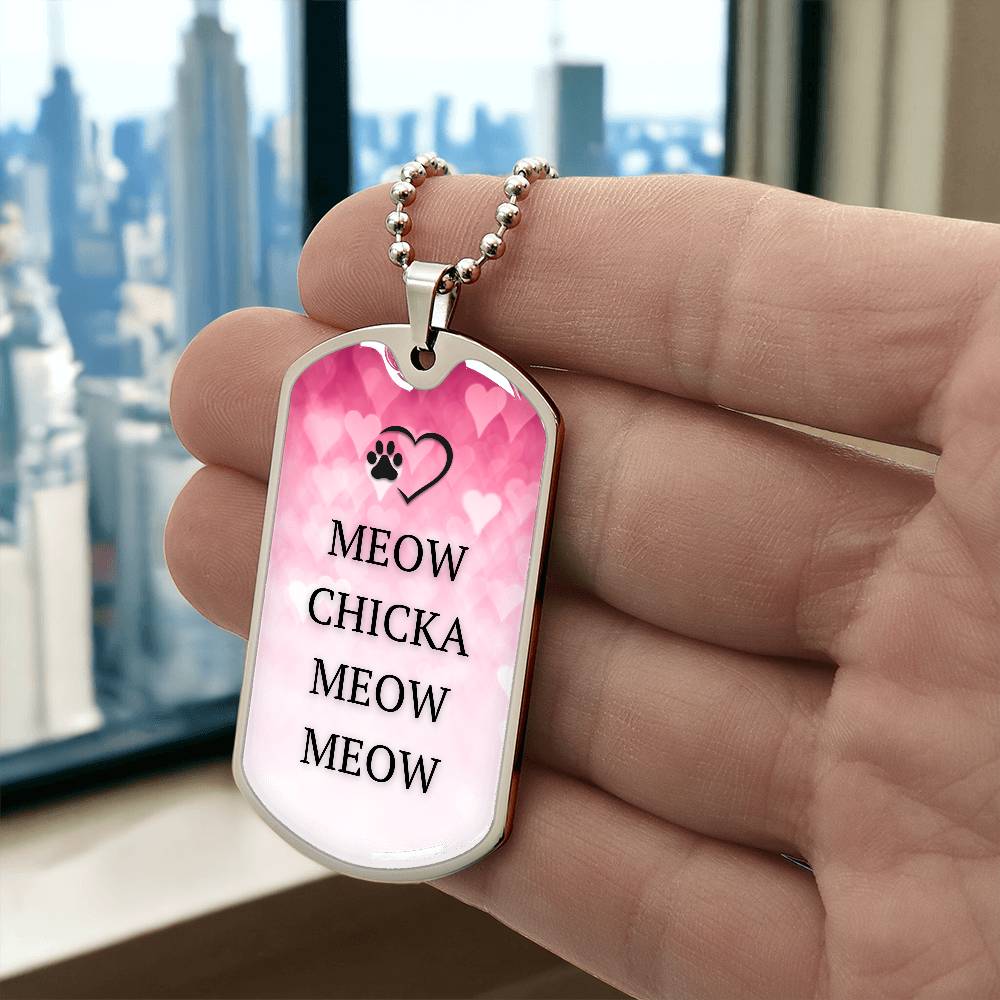 Meow Chicka Meow Meow Necklace - Jewelry - Epileptic Al’s Shop