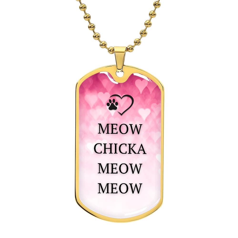 Meow Chicka Meow Meow Necklace - Jewelry - Epileptic Al’s Shop