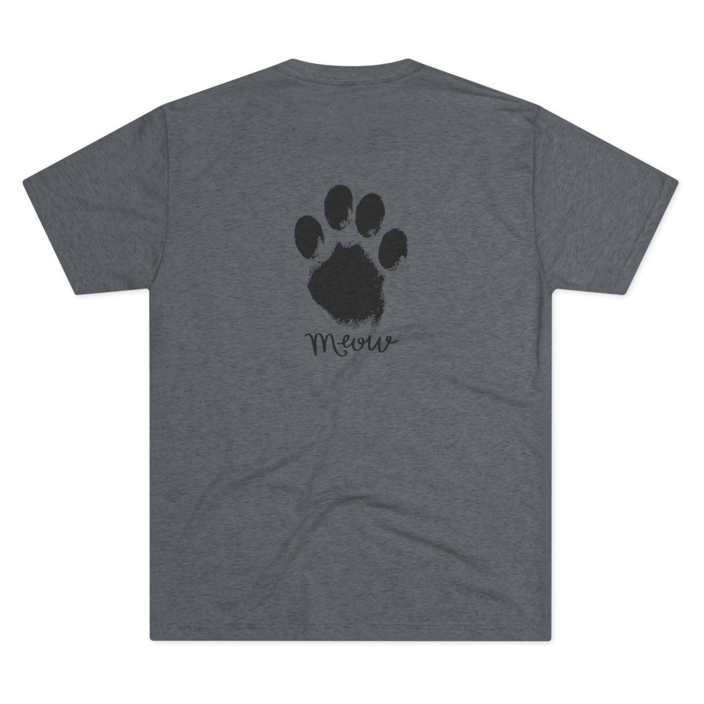 Meow Unisex Tri - Blend Crew Tee - T - Shirt - Epileptic Al’s Shop