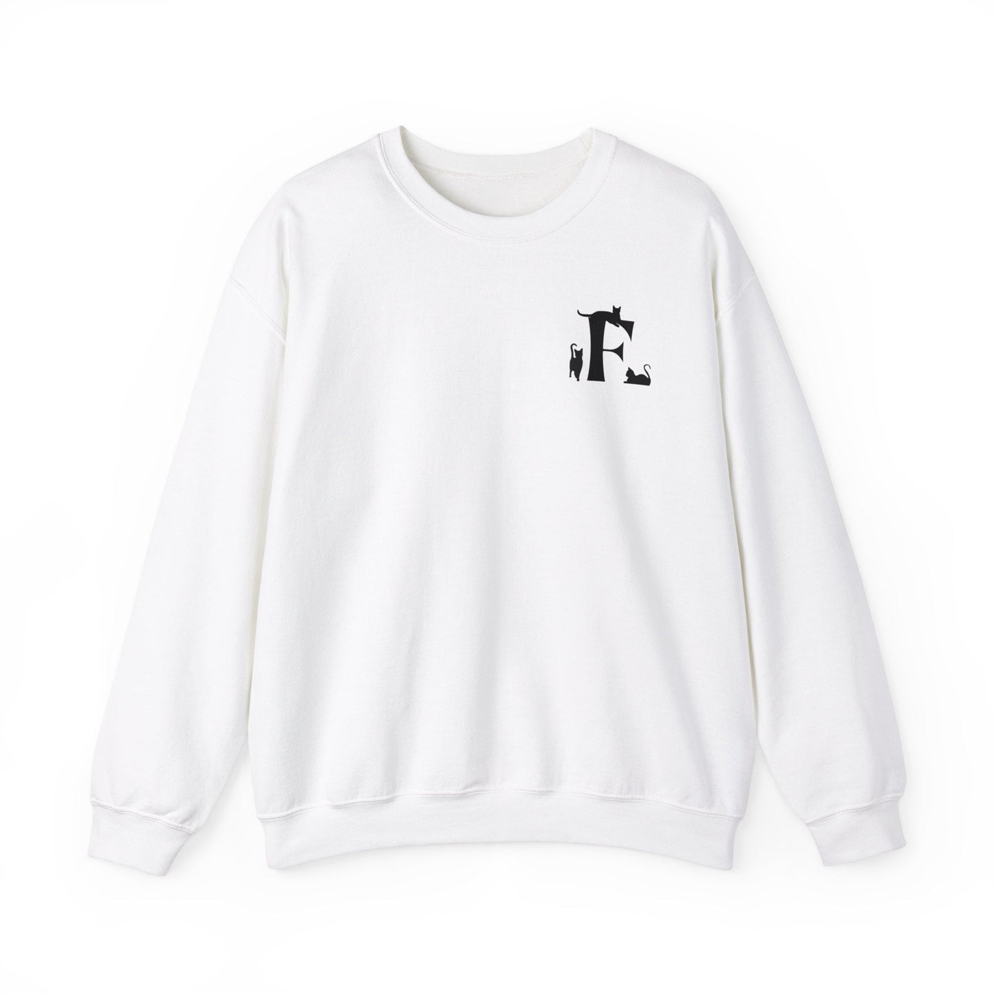 Meownograms F Unisex Crewneck Sweatshirt - Sweatshirt - Epileptic Al’s Shop
