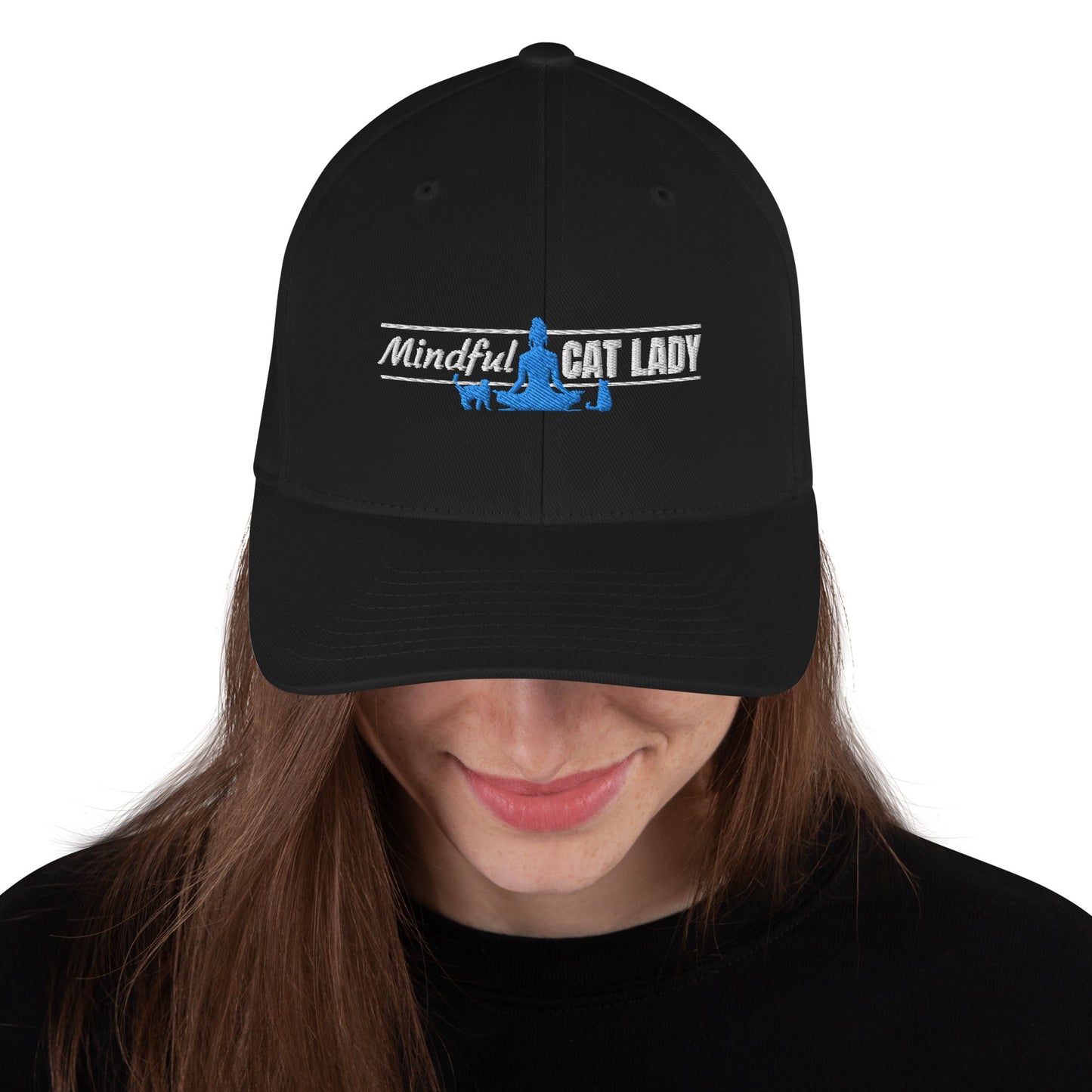 Mindful Cat Lady Structured Twill Cap - Hats - EpiAl's Shop