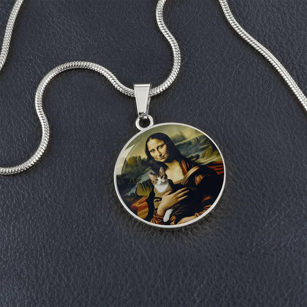 Mona Lisa Cat Necklace - Jewelry - Epileptic Al’s Shop