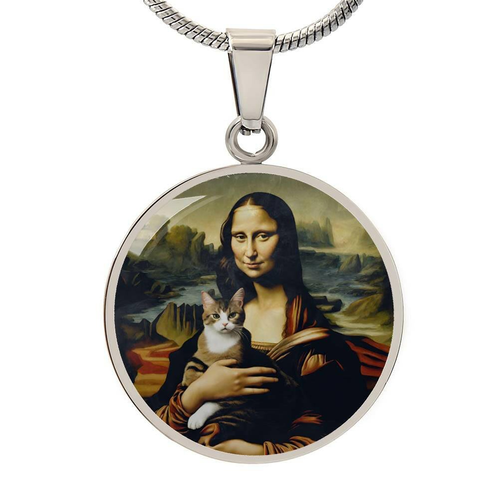Mona Lisa Cat Necklace - Jewelry - Epileptic Al’s Shop