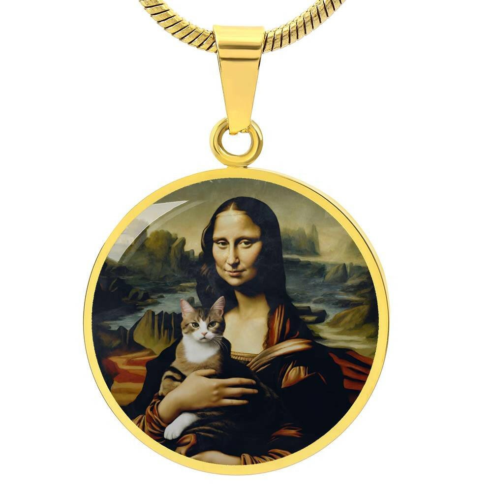 Mona Lisa Cat Necklace - Jewelry - Epileptic Al’s Shop