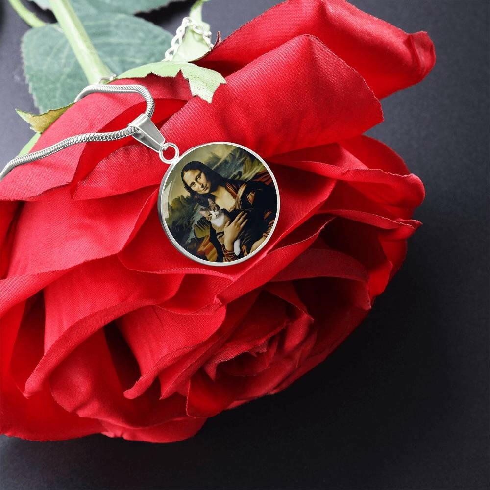Mona Lisa Cat Necklace - Jewelry - Epileptic Al’s Shop