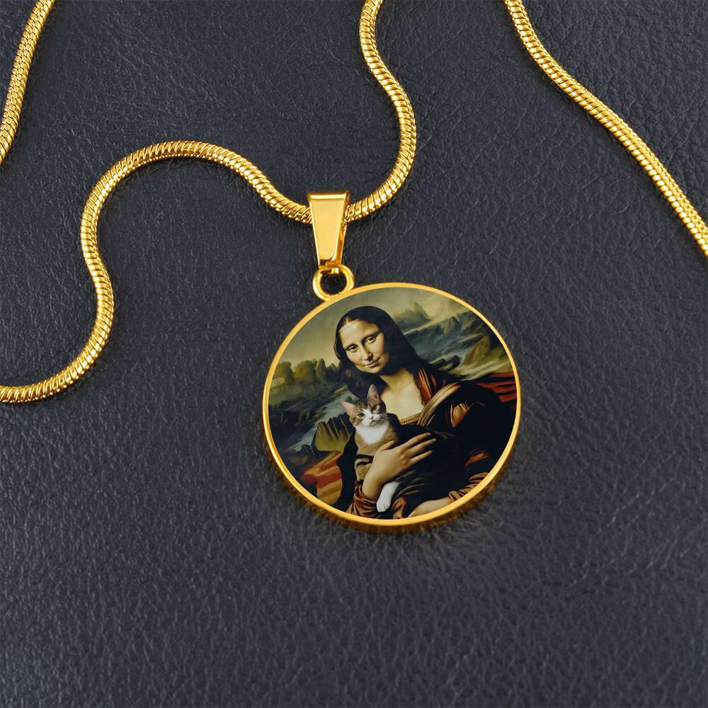 Mona Lisa Cat Necklace - Jewelry - Epileptic Al’s Shop