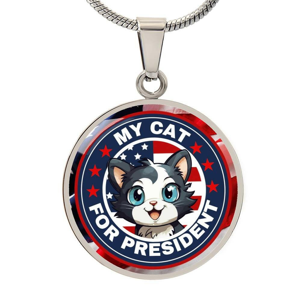 My Cat for Prez Necklace - Jewelry - Epileptic Al’s Shop