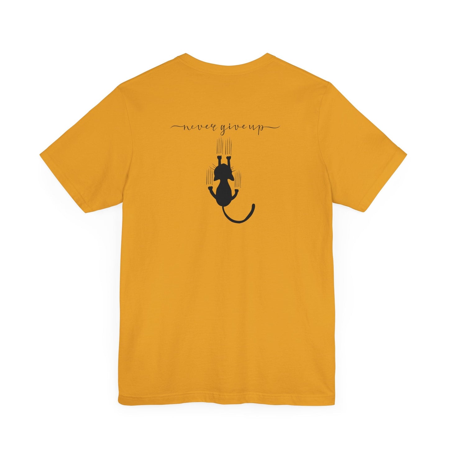 Never Give Up Unisex Jersey Short Sleeve Tee - T - Shirt - Epileptic Al’s Shop