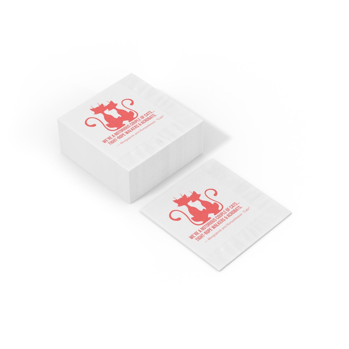 Notorious White Coined Napkins - Home Decor - Epileptic Al’s Shop