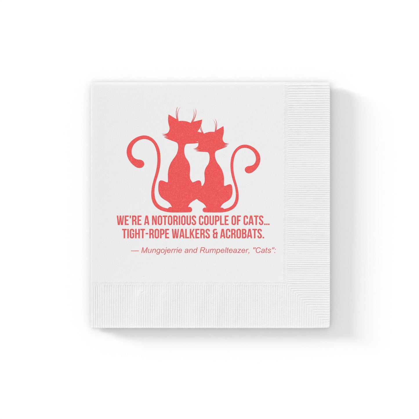 Notorious White Coined Napkins - Home Decor - Epileptic Al’s Shop