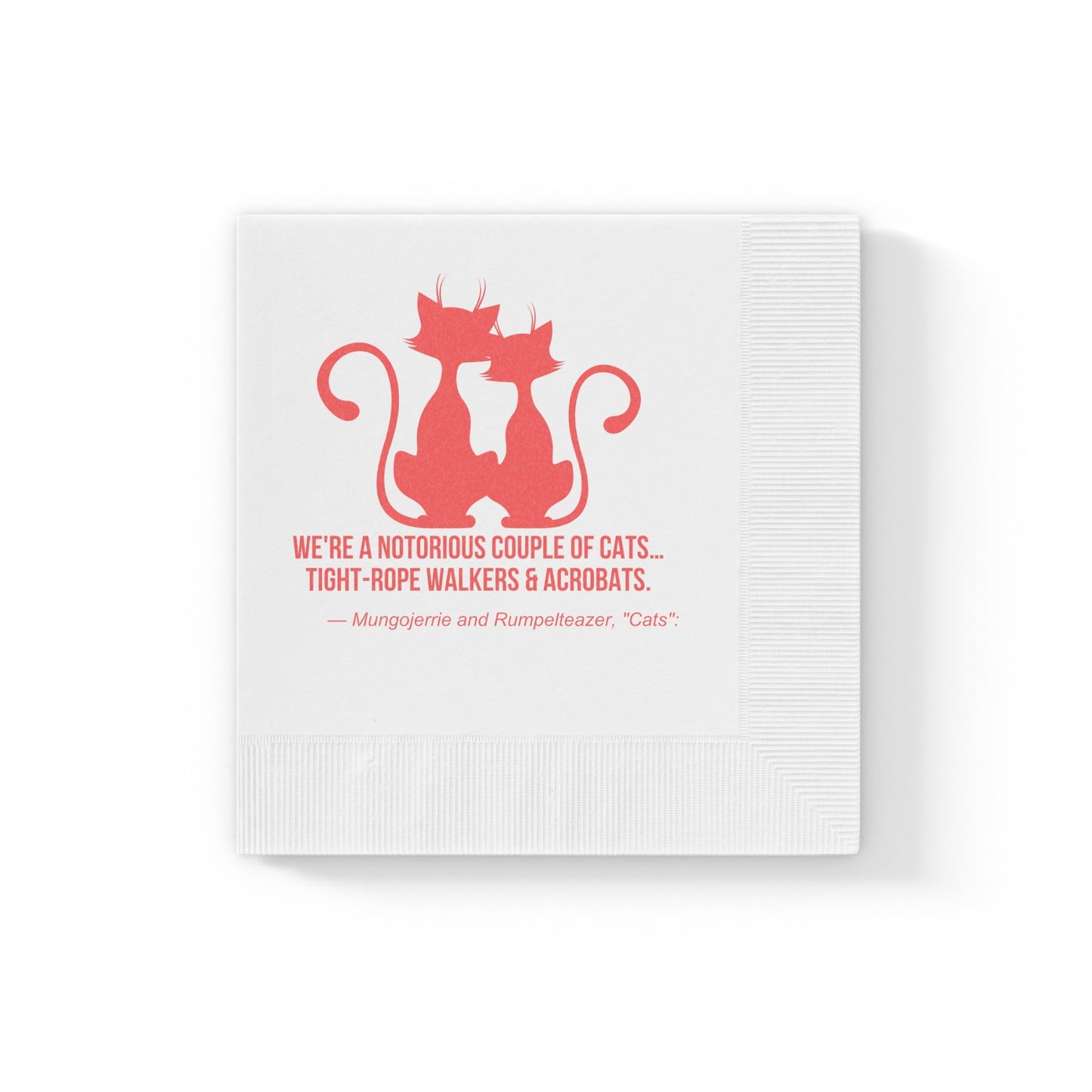 Notorious White Coined Napkins - Home Decor - Epileptic Al’s Shop