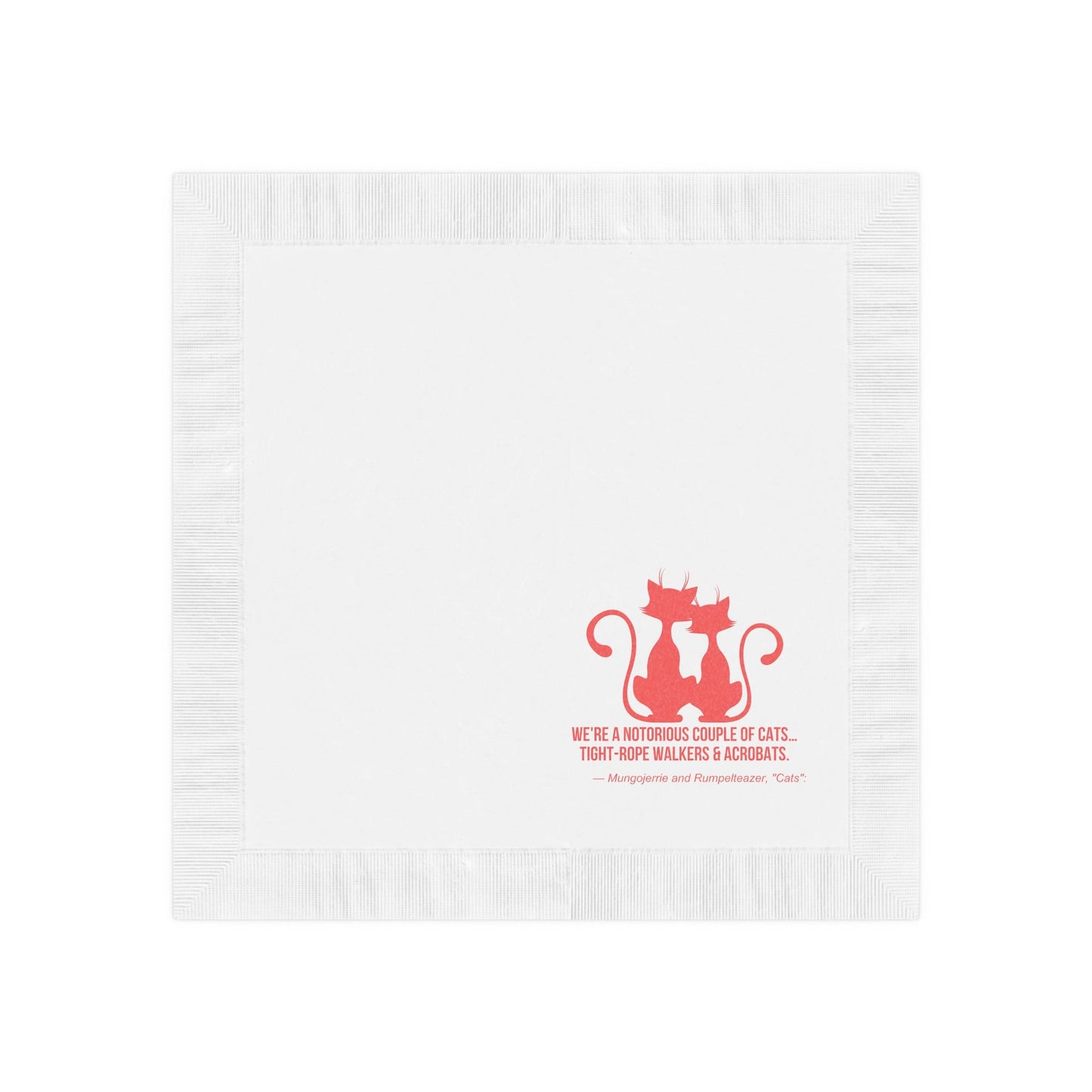 Notorious White Coined Napkins - Home Decor - Epileptic Al’s Shop