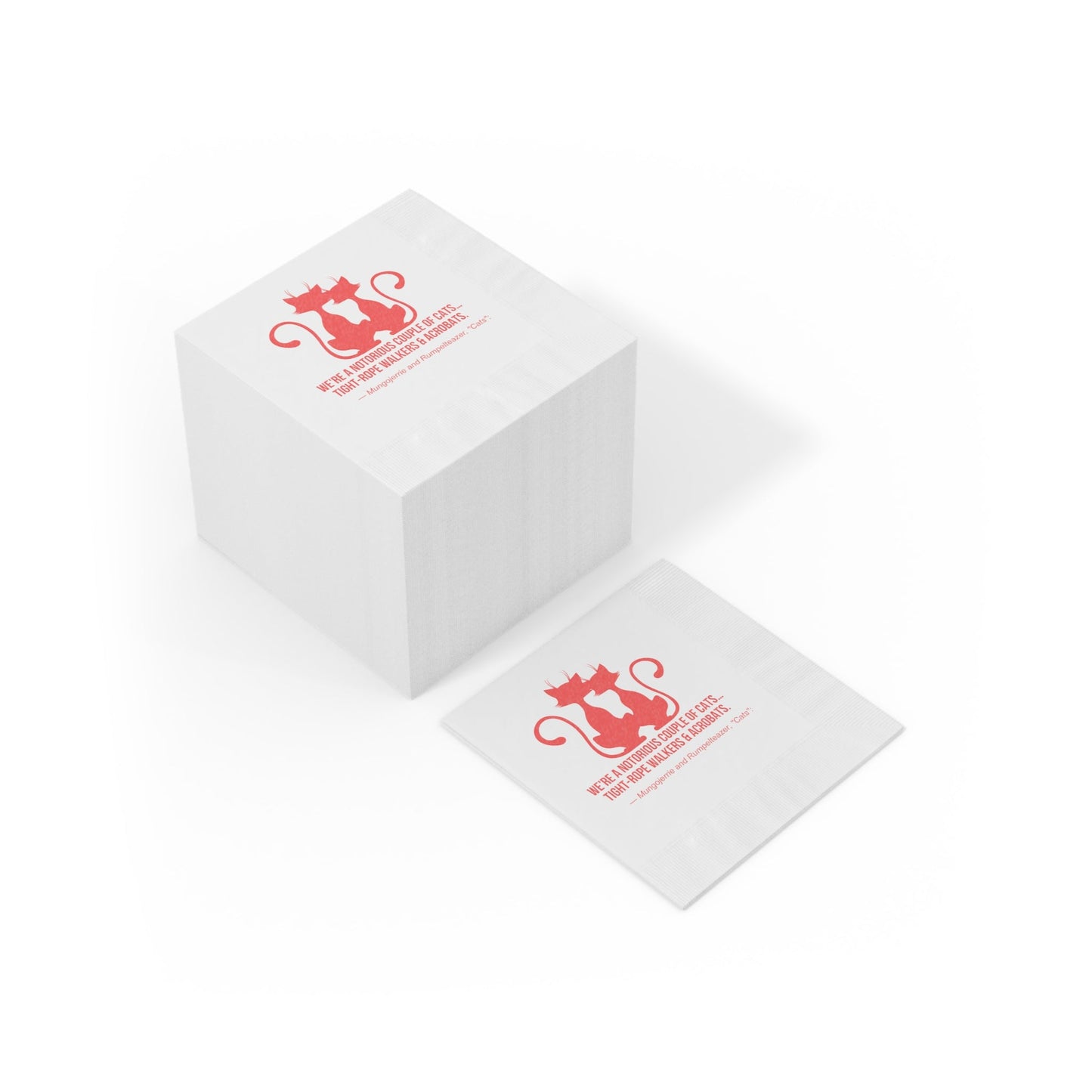 Notorious White Coined Napkins - Home Decor - Epileptic Al’s Shop