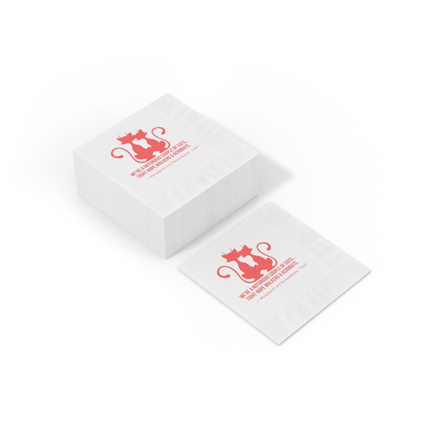 Notorious White Coined Napkins - Home Decor - Epileptic Al’s Shop