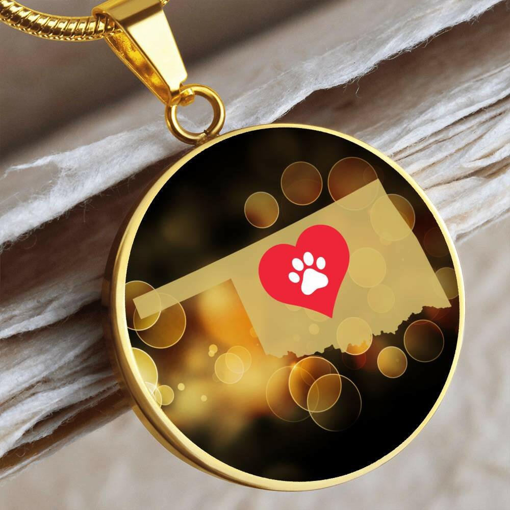 Oklahoma luvs Cats Necklace - Jewelry - Epileptic Al’s Shop