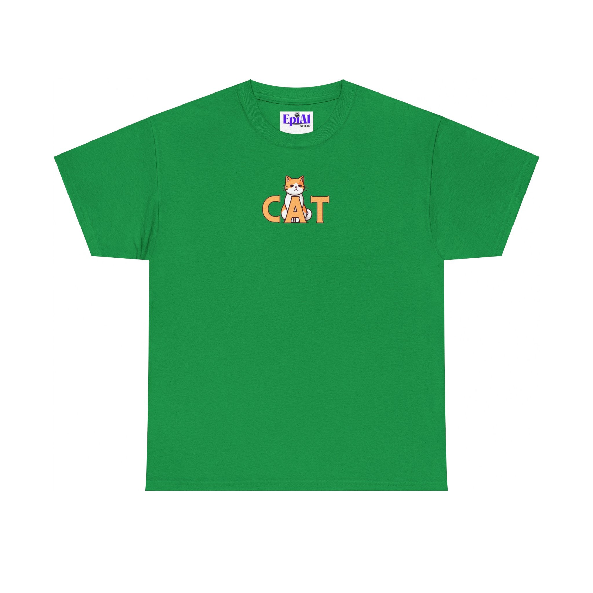Orange Cat Unisex Heavy Cotton Tee - EpiAl's Shop