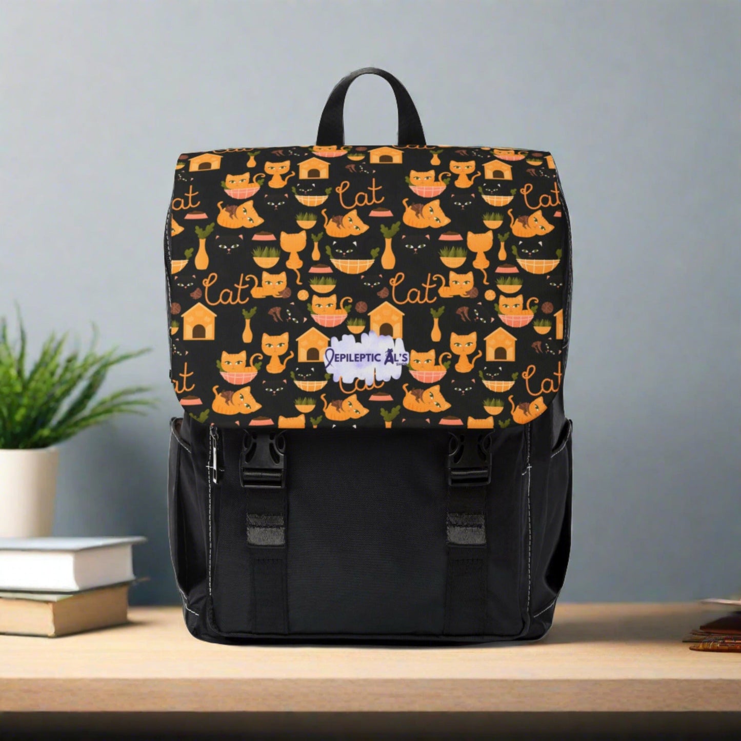 Orange Cats Unisex Casual Shoulder Backpack - Bags - Epileptic Alโs Shop