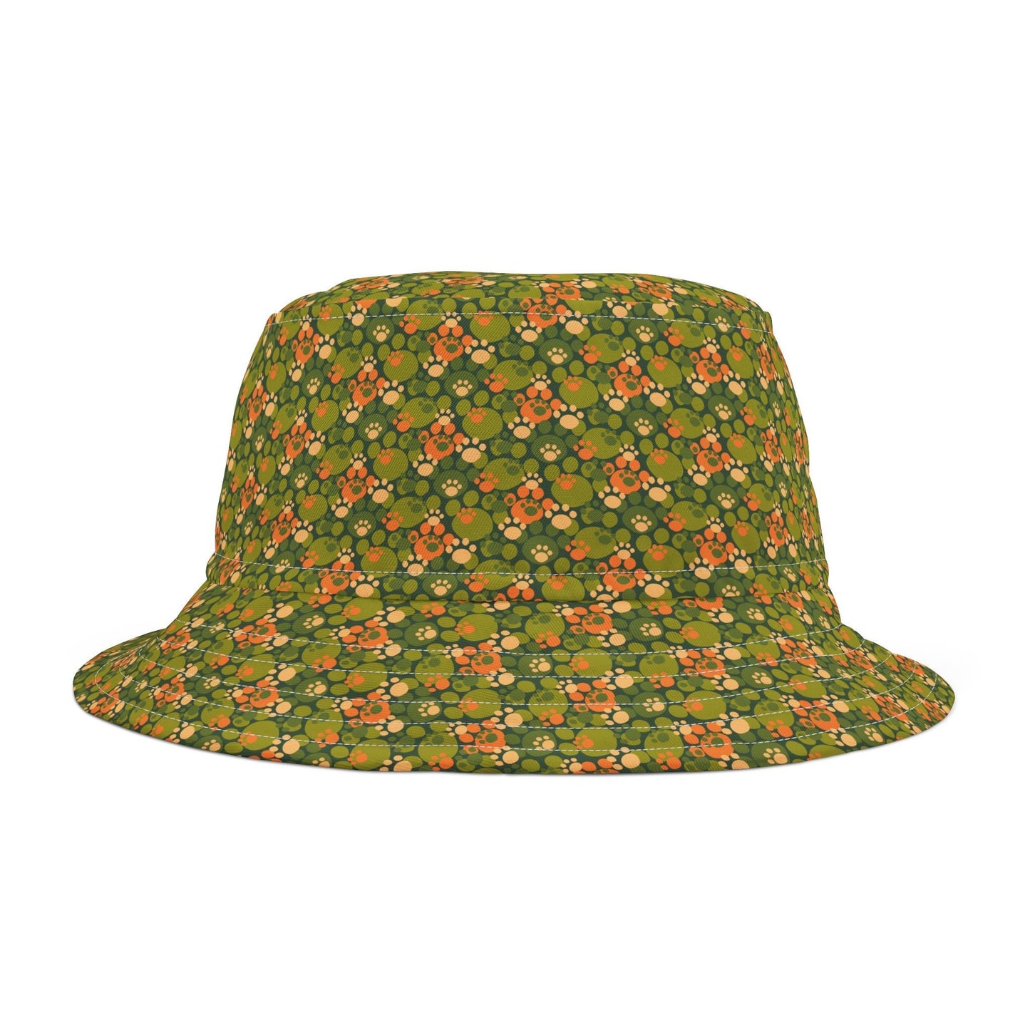 Orange Paws Bucket Hat - Hats - Epileptic Al’s Shop
