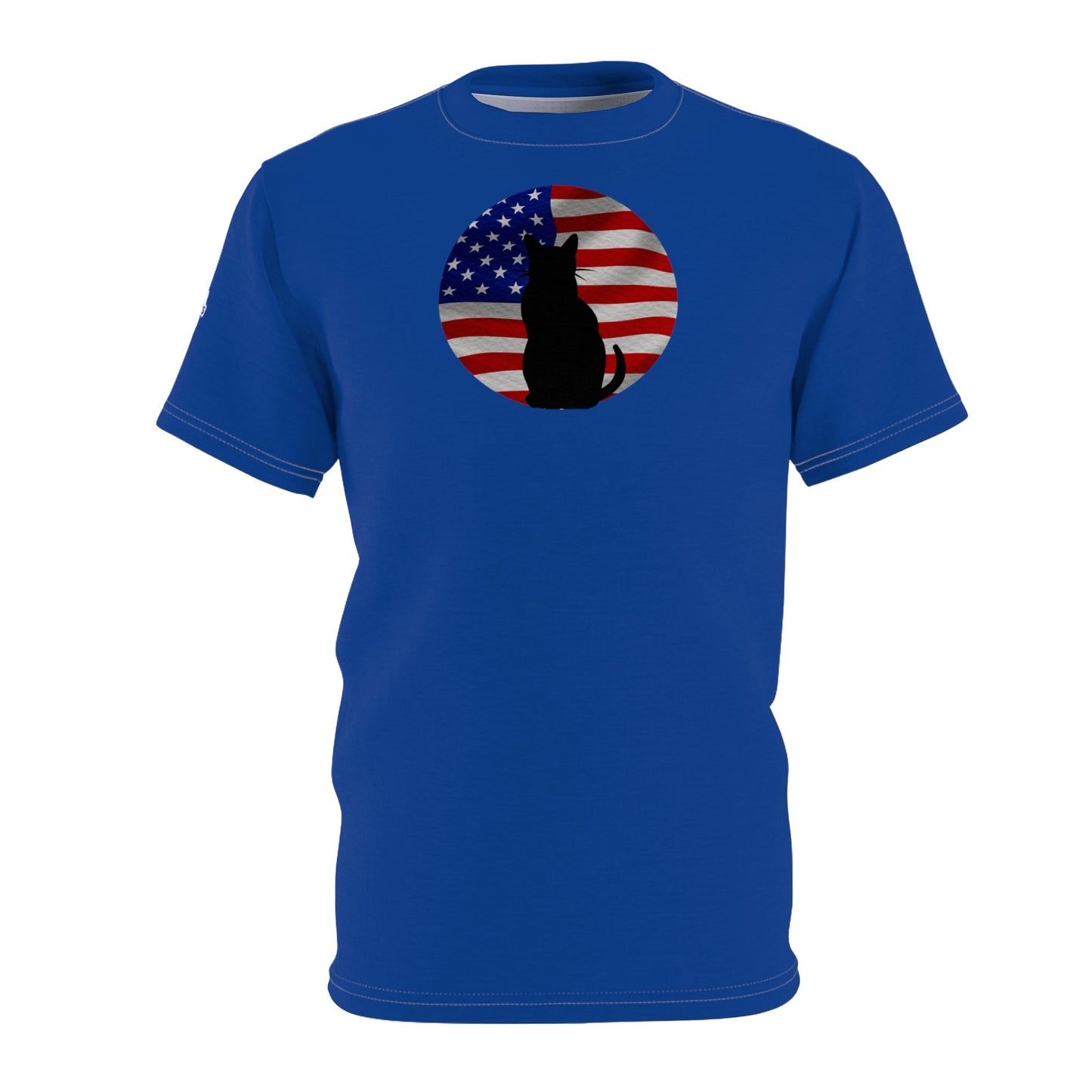 Patriotic Kitty Unisex Cut & Sew Tee - All Over Prints - Epileptic Al’s Shop