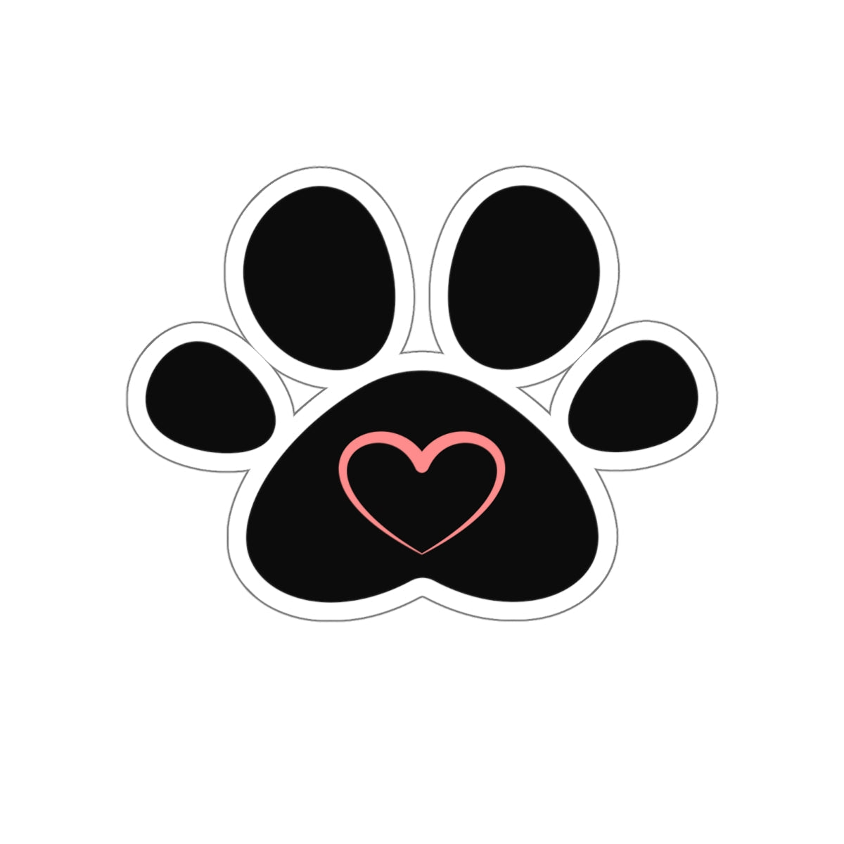 Pawheart Kiss - Cut Stickers - Paper products - Epileptic Al’s Shop