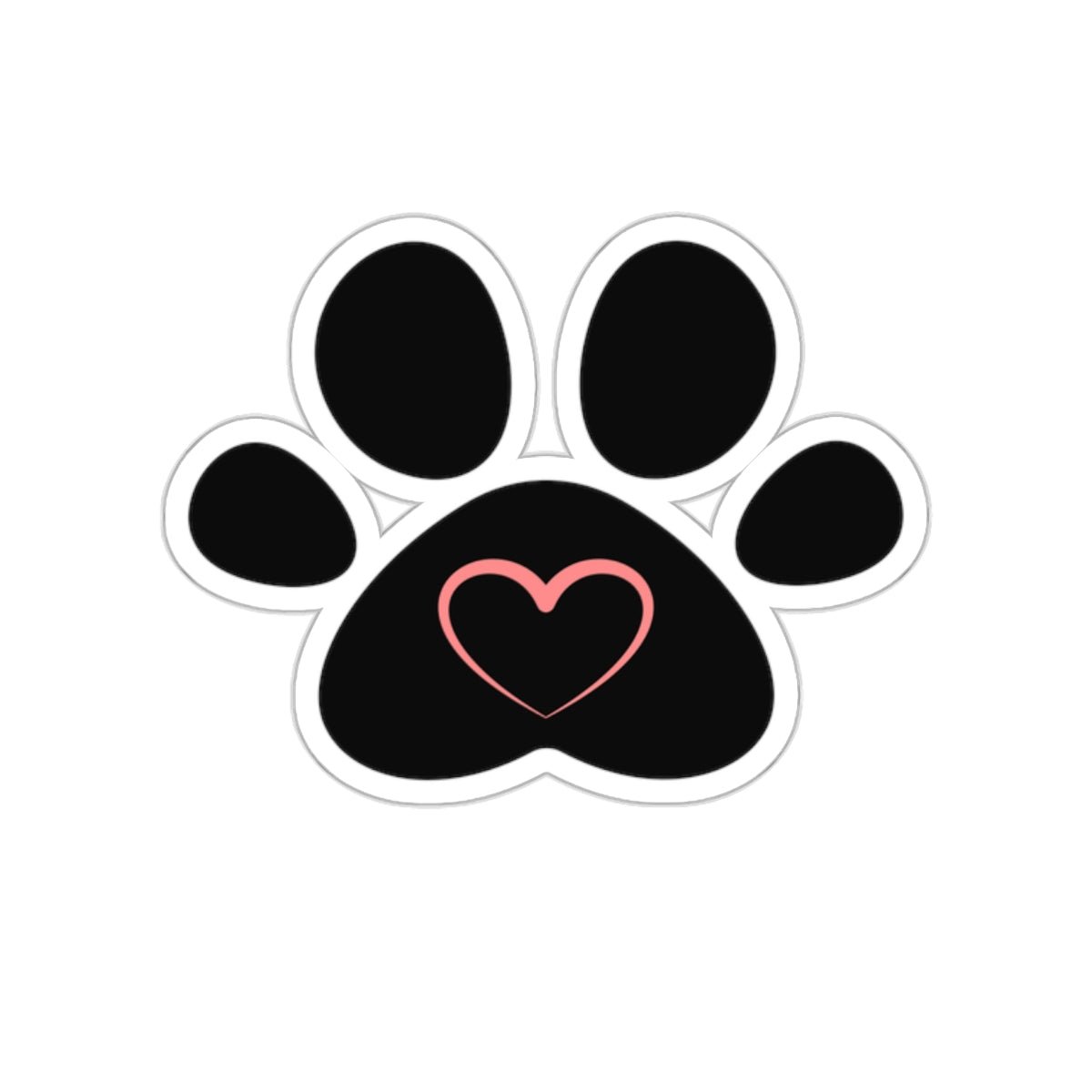 Pawheart Kiss - Cut Stickers - Paper products - Epileptic Al’s Shop