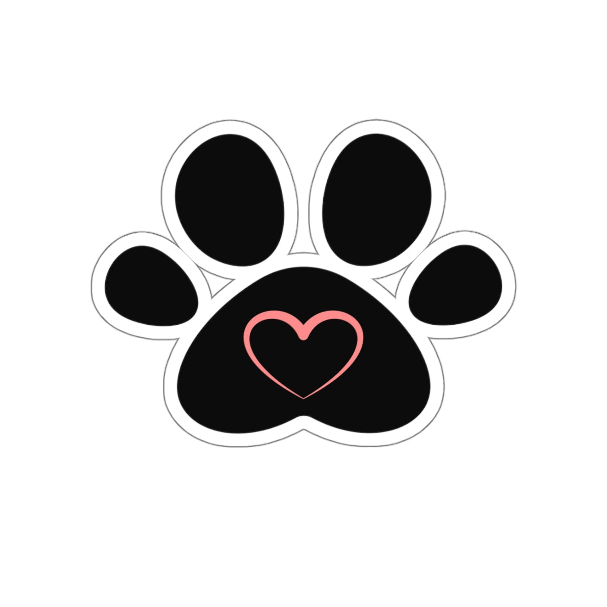 Pawheart Kiss - Cut Stickers - Paper products - Epileptic Al’s Shop
