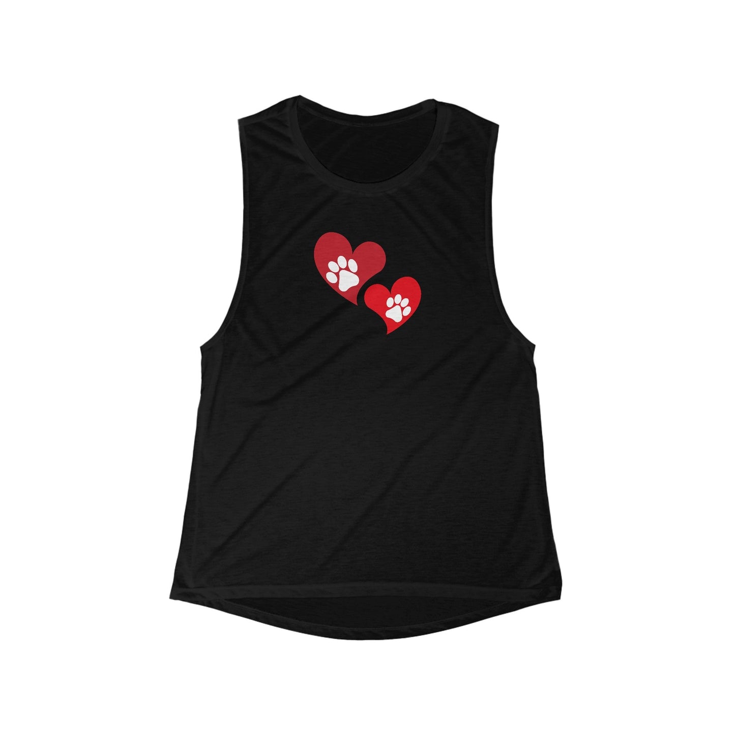 Paws & Hearts Women's Flowy Scoop Muscle Tank - Tank Top - EpiAl's Shop
