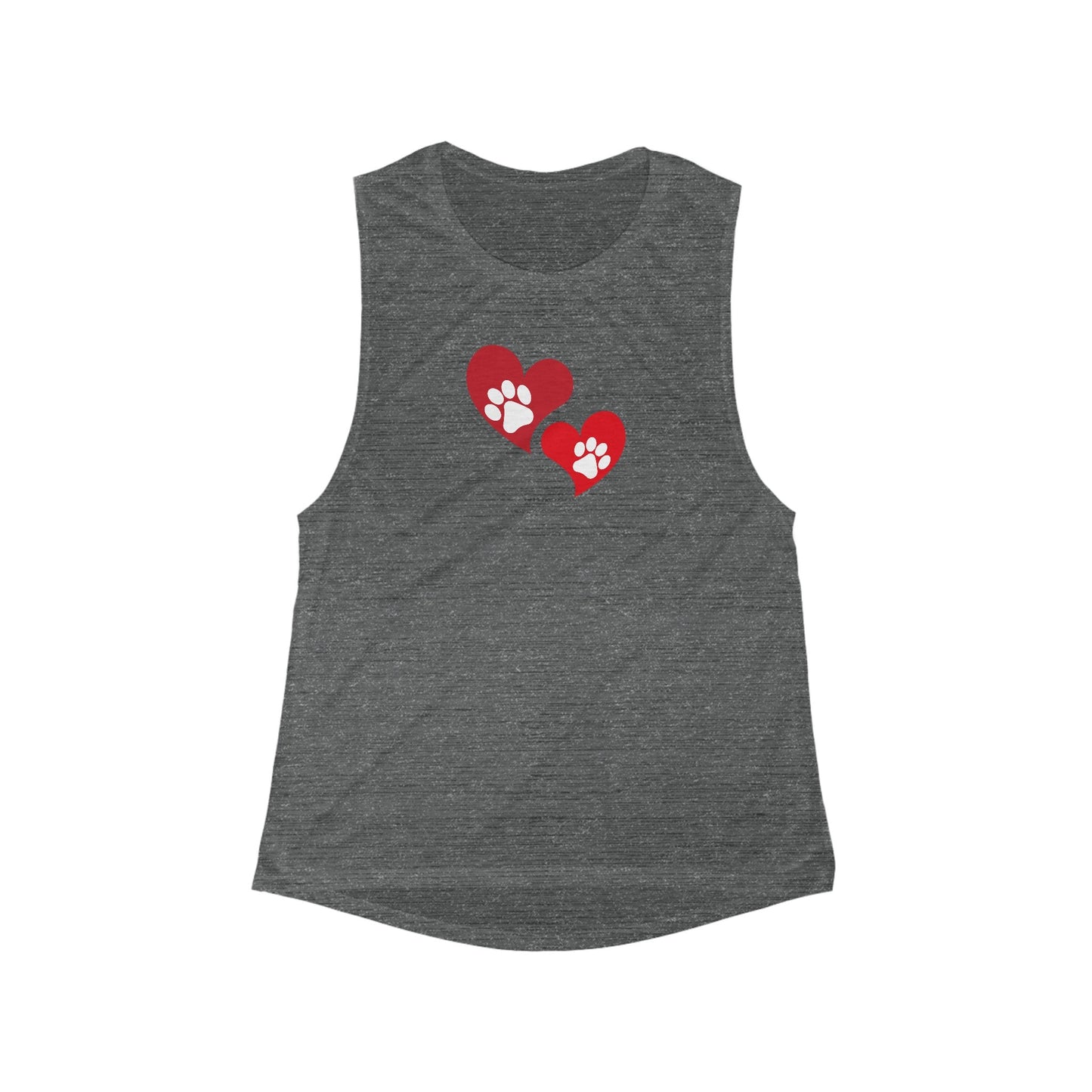 Paws & Hearts Women's Flowy Scoop Muscle Tank - Tank Top - EpiAl's Shop