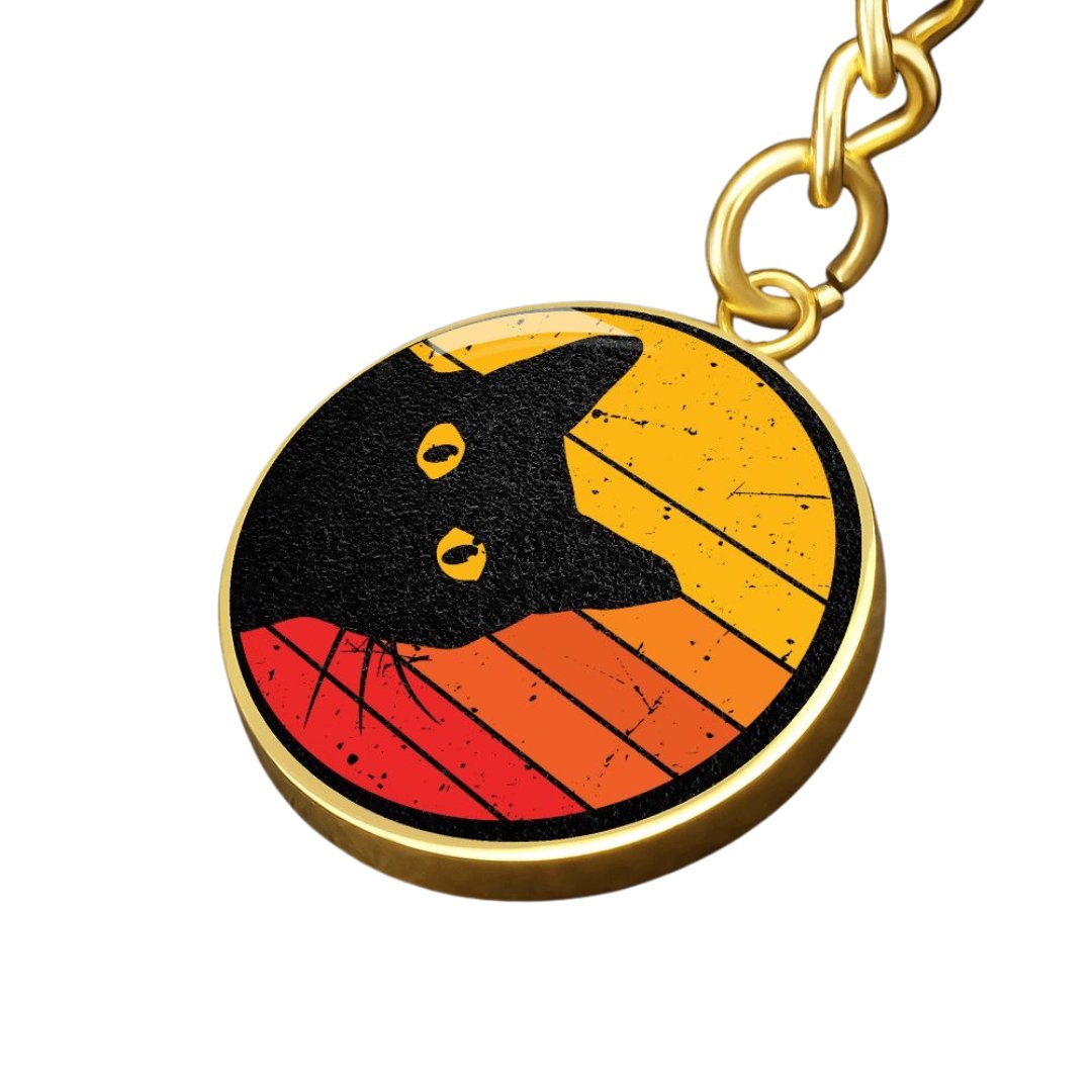 Peeky Kitty Keychain - Jewelry - Epileptic Al’s Shop