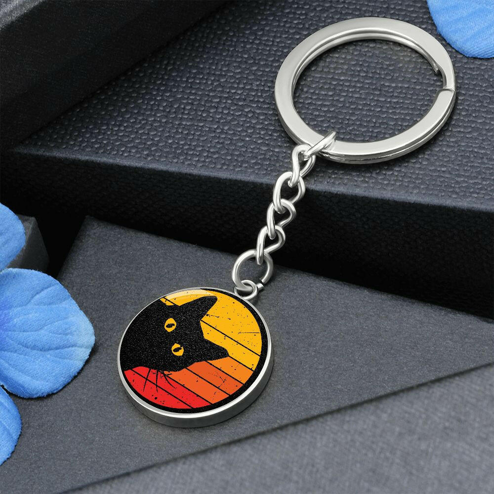 Peeky Kitty Keychain - Jewelry - Epileptic Al’s Shop