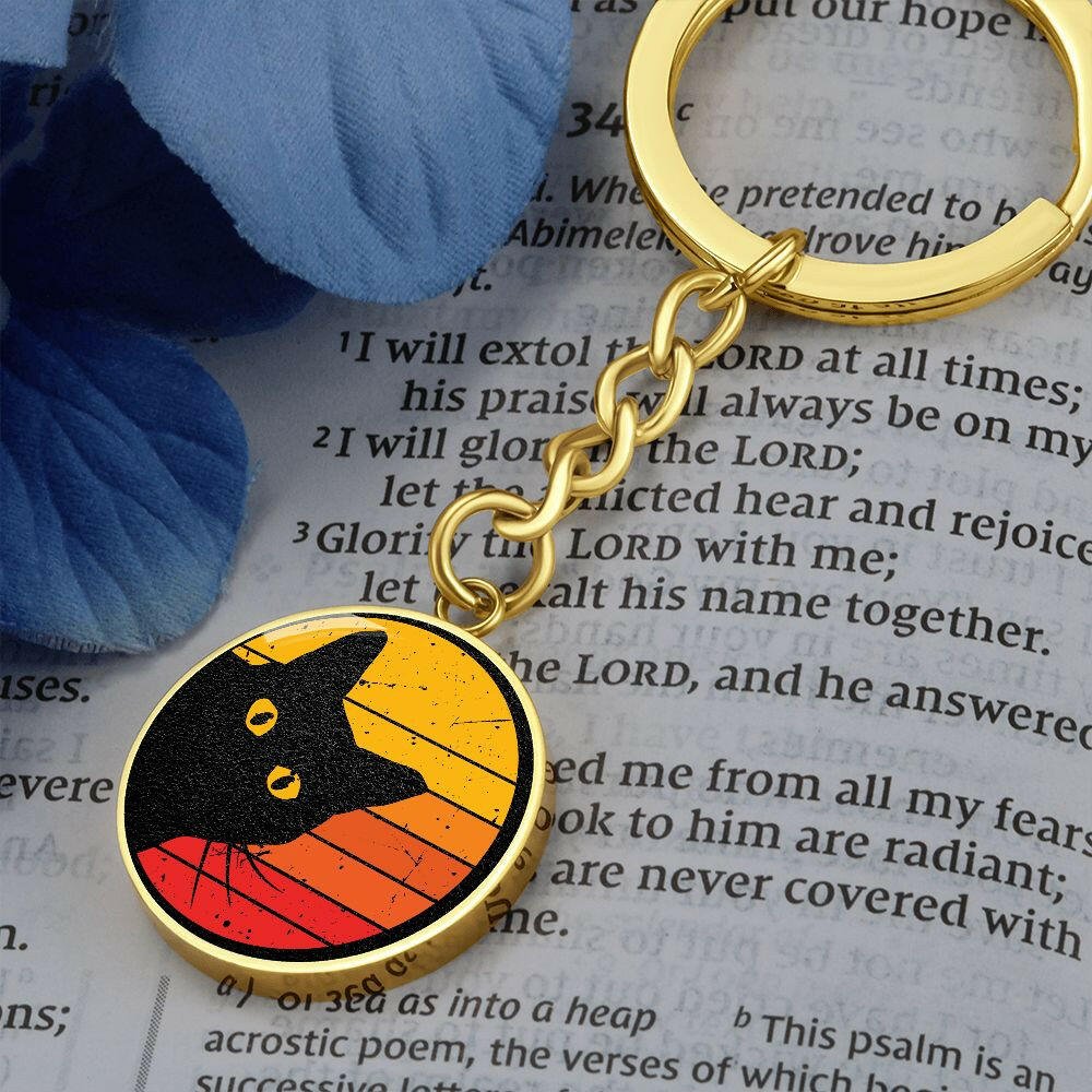 Peeky Kitty Keychain - Jewelry - Epileptic Al’s Shop