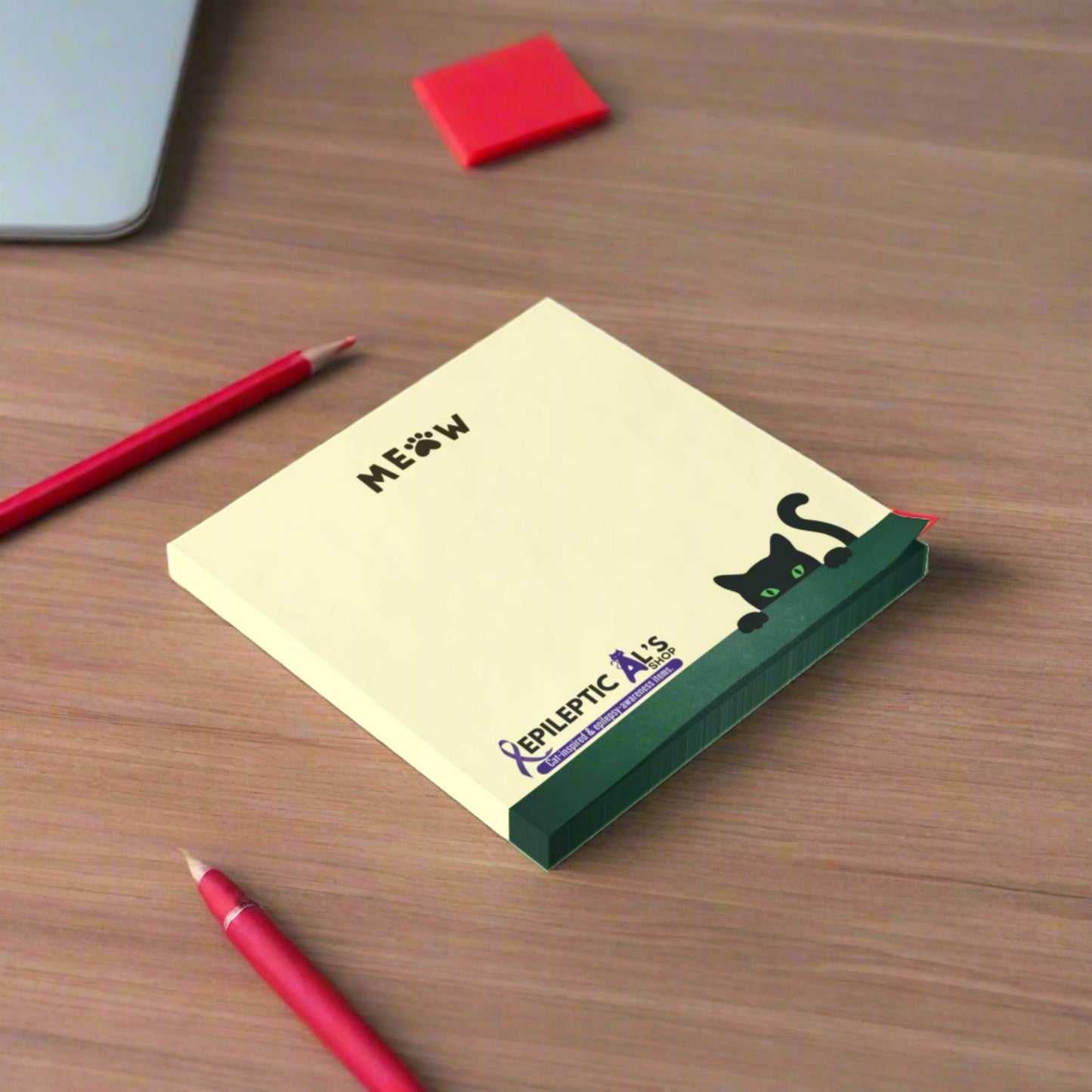 Peeky Kitty Post - it® Note Pads - Paper products - Epileptic Al’s Shop