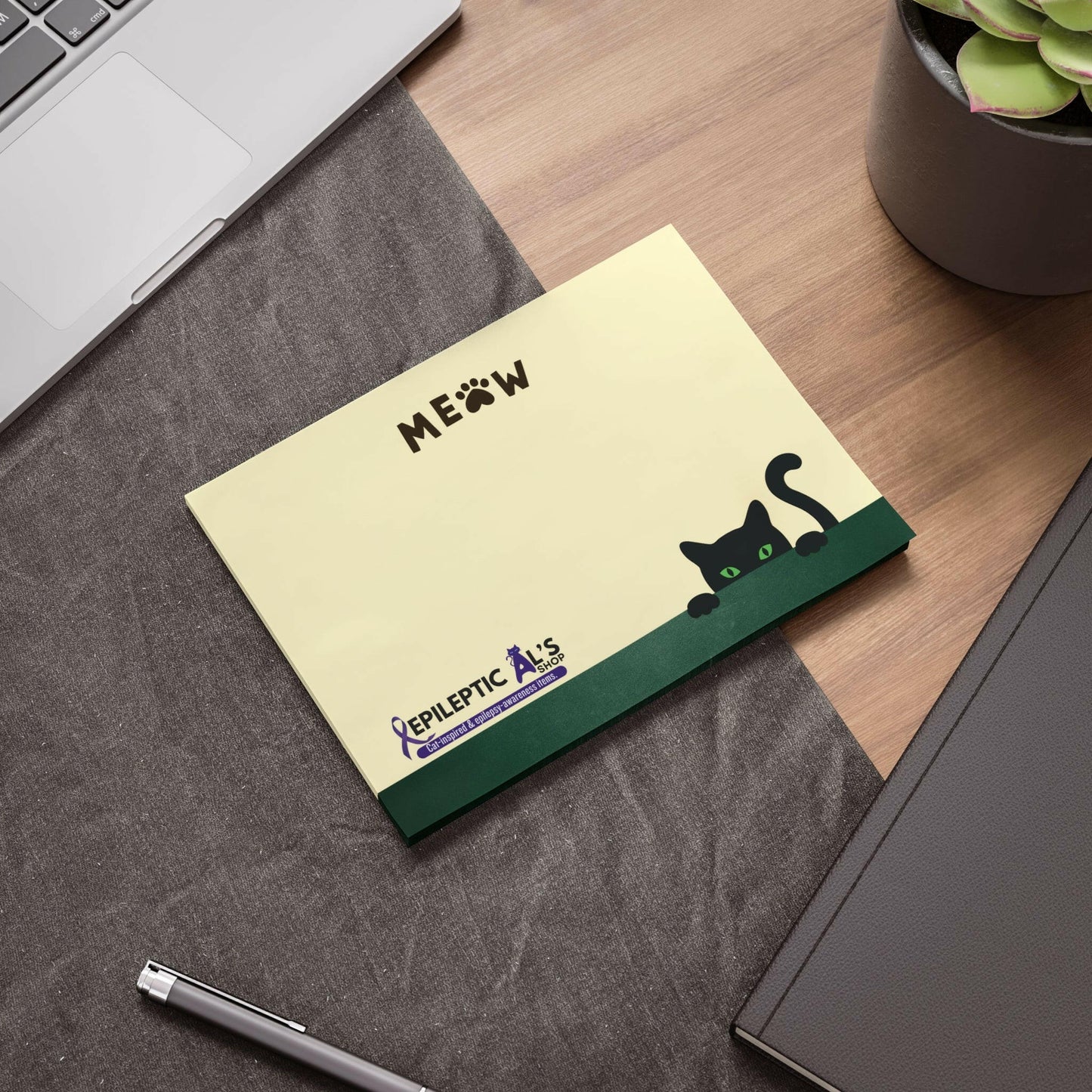 Peeky Kitty Post - it® Note Pads - Paper products - Epileptic Al’s Shop