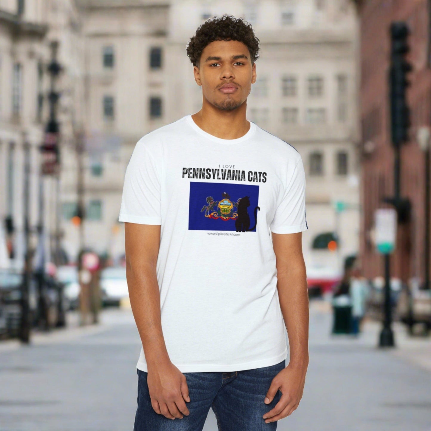 Pennsylvania Cats Unisex CVC Jersey T - shirt - T - Shirt - Epileptic Al’s Shop