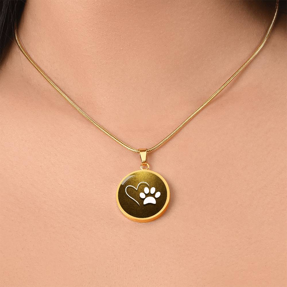 Pet Love on Gold Necklace - Jewelry - Epileptic Al’s Shop