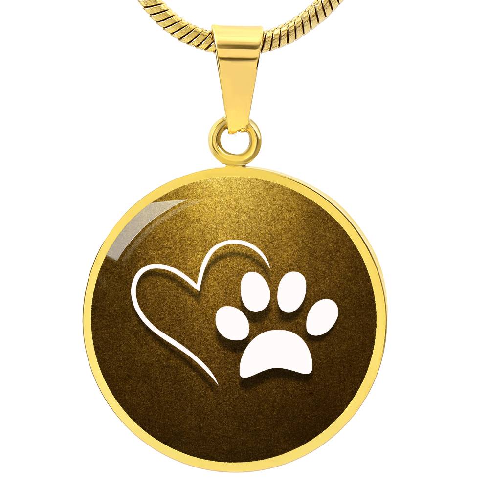 Pet Love on Gold Necklace - Jewelry - Epileptic Al’s Shop