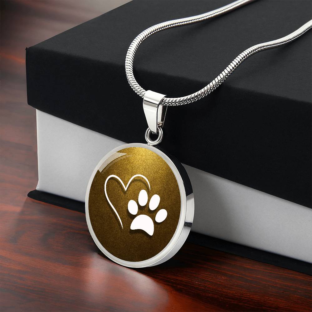 Pet Love on Gold Necklace - Jewelry - Epileptic Al’s Shop