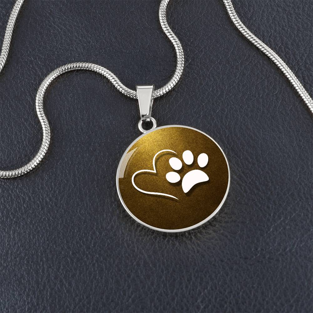 Pet Love on Gold Necklace - Jewelry - Epileptic Al’s Shop