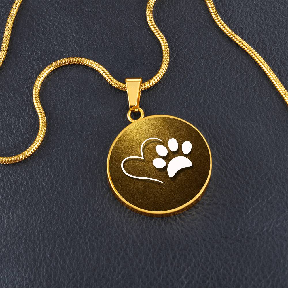 Pet Love on Gold Necklace - Jewelry - Epileptic Al’s Shop