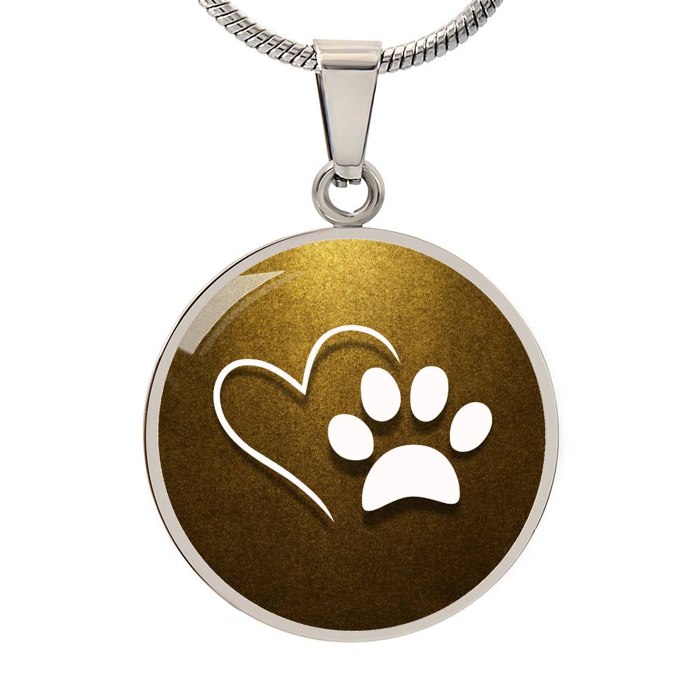 Pet Love on Gold Necklace - Jewelry - Epileptic Al’s Shop