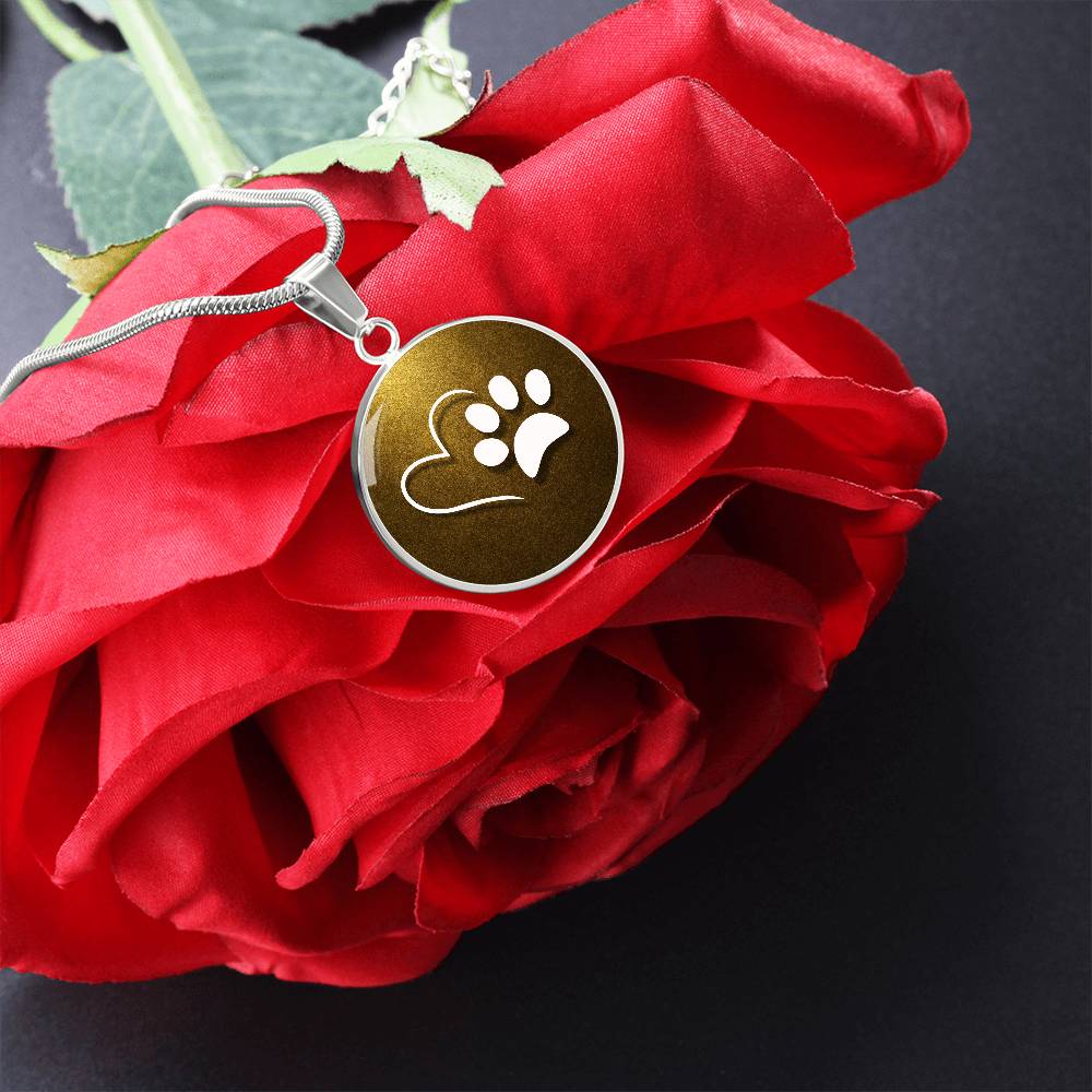 Pet Love on Gold Necklace - Jewelry - Epileptic Al’s Shop
