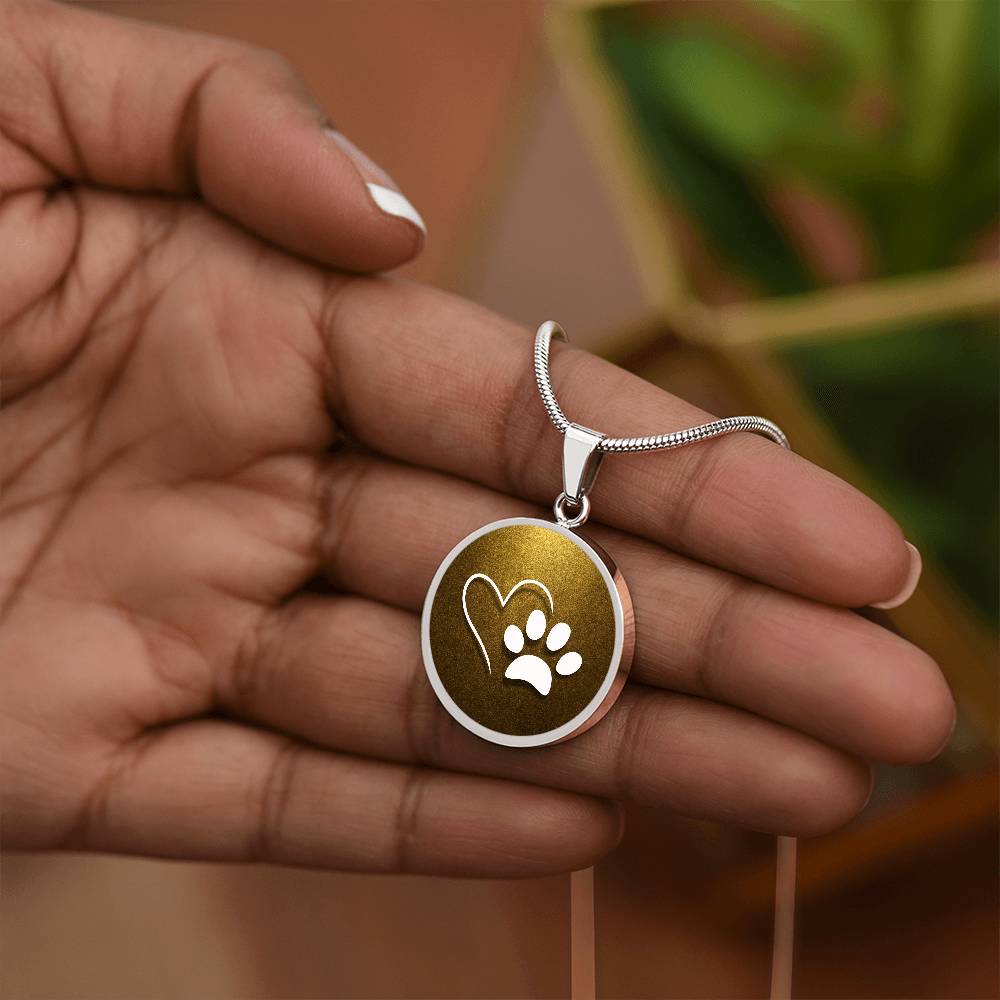 Pet Love on Gold Necklace - Jewelry - Epileptic Al’s Shop