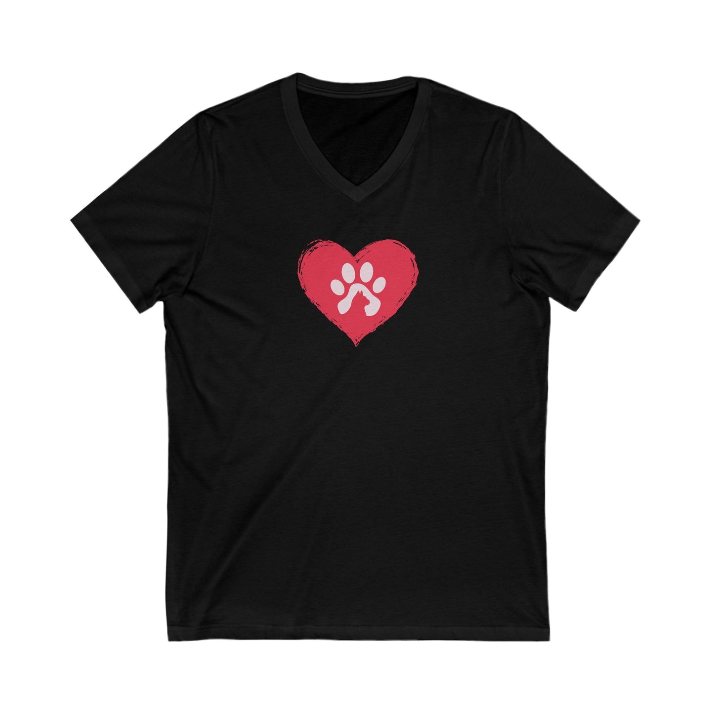 Pet Love Unisex Jersey Short Sleeve V - Neck Tee - V - neck - Epileptic Al’s Shop