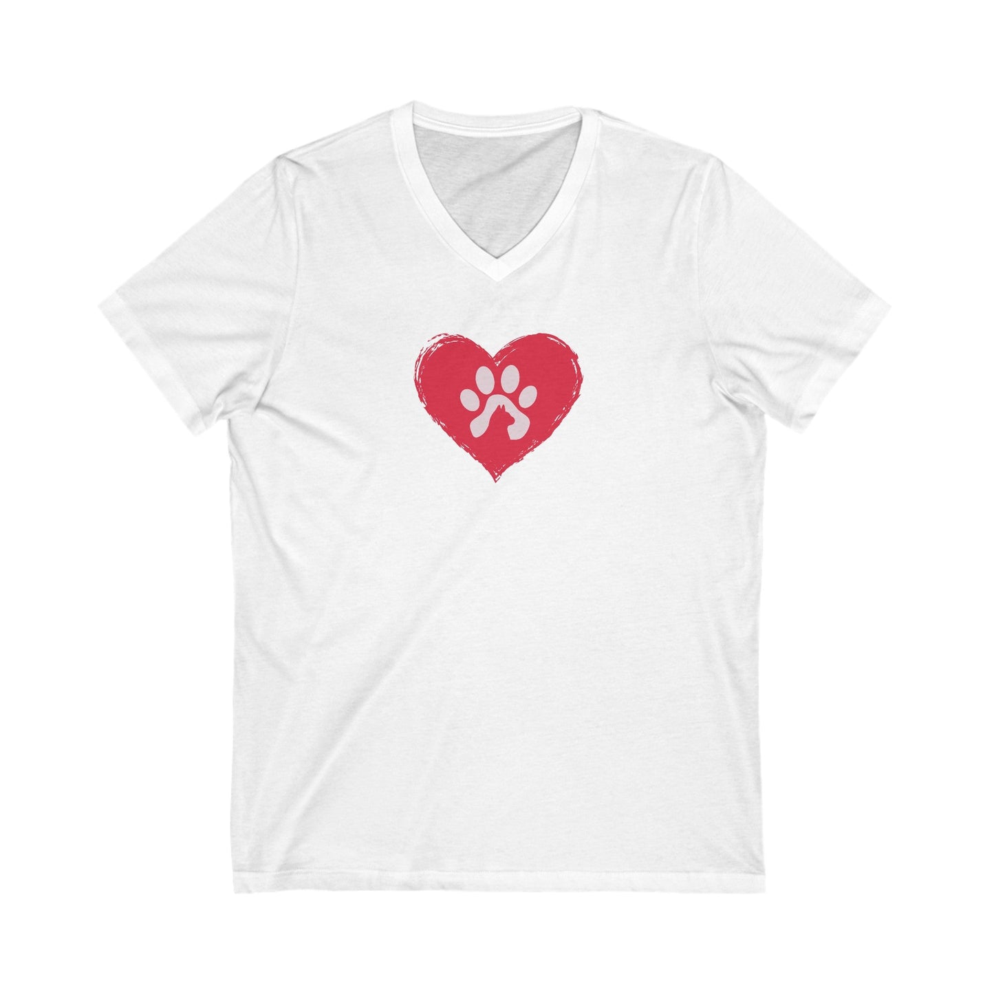 Pet Love Unisex Jersey Short Sleeve V - Neck Tee - V - neck - Epileptic Al’s Shop