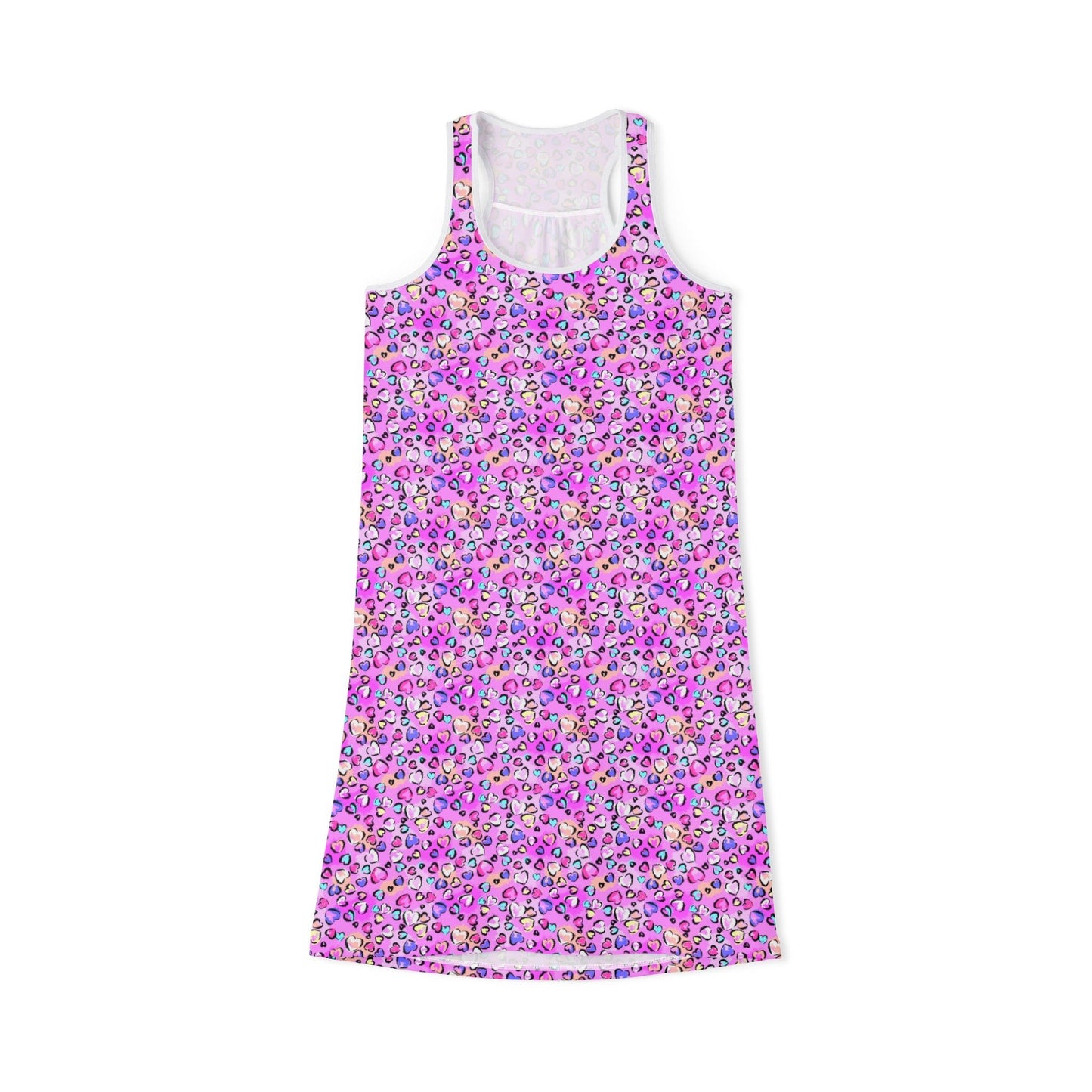 Pink Leopard Women's Racerback Dress - Tank Top - Epileptic Al’s Shop