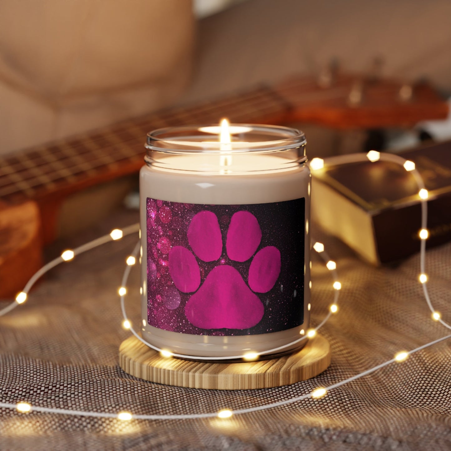 Pink Paw Scented Soy Candle, 9oz - Home Decor - Epileptic Al’s Shop