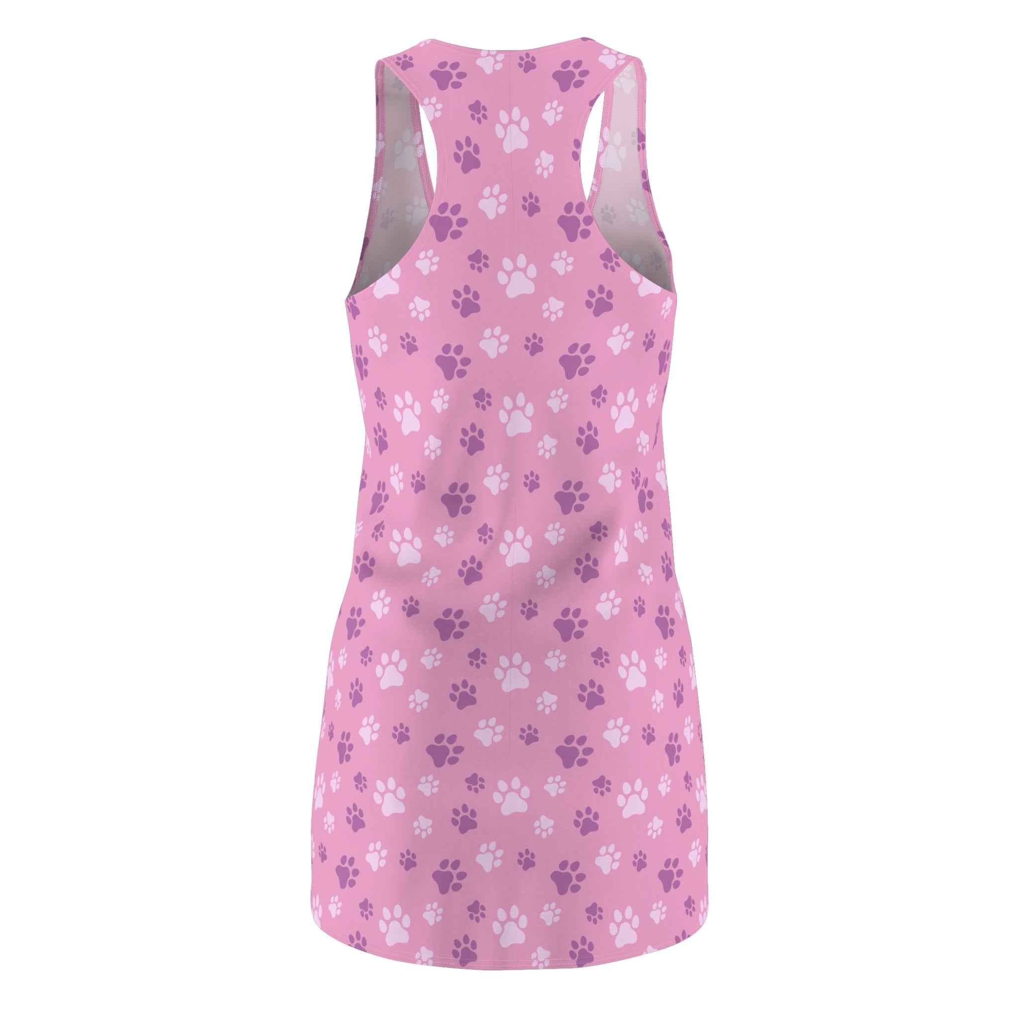 Pinky Paws Women's Cut & Sew Racerback Dress - EpiAl's Shop